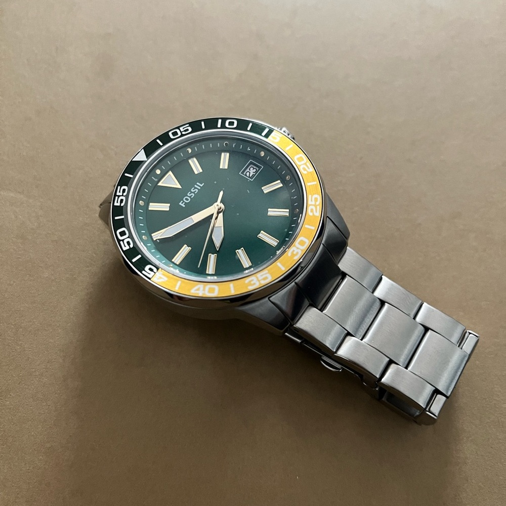 FOSSIL Bannon Three-Hand Date Stainless Steel Watch BQ2506
